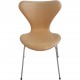 Sæt af 8 Arne Jacobsen Syver stole i lys anilin læder 2000'erne