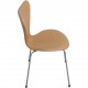 Sæt af 8 Arne Jacobsen Syver stole i lys anilin læder 2000'erne
