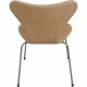 Sæt af 8 Arne Jacobsen Syver stole i lys anilin læder 2000'erne