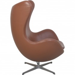 Arne Jacobsen Ægget stol i cognac læder 1995