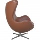 Arne Jacobsen Ægget stol i cognac læder 1995