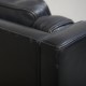 Børge Mogensen 2213 3.seater sofa in black leather 1985