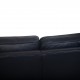 Børge Mogensen 2213 3.seater sofa in black leather 1985