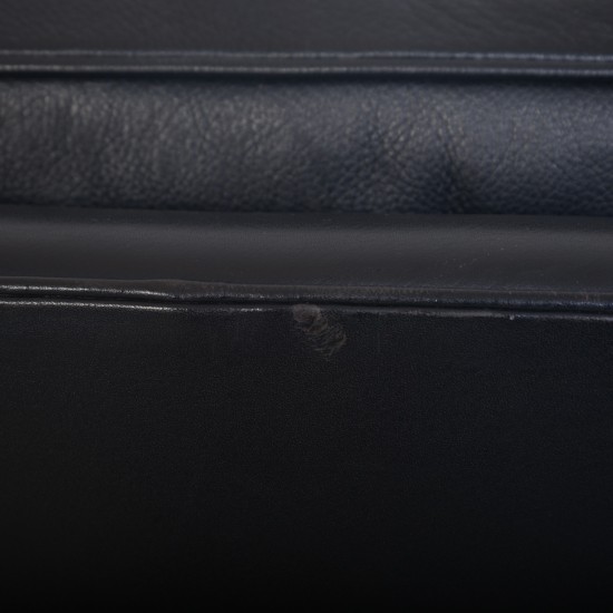 Børge Mogensen 2213 3.seater sofa in black leather 1985