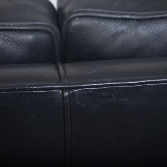 Børge Mogensen 2213 3.seater sofa in black leather 1985