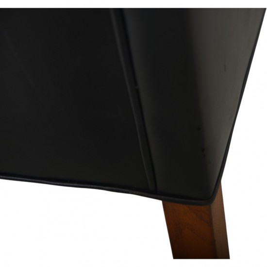 Børge Mogensen 2213 3.seater sofa in black leather 1985