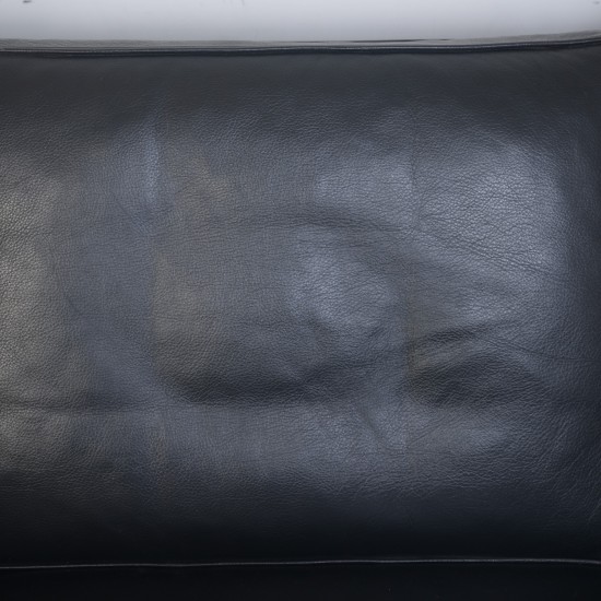 Børge Mogensen 2213 3.seater sofa in black leather 1985