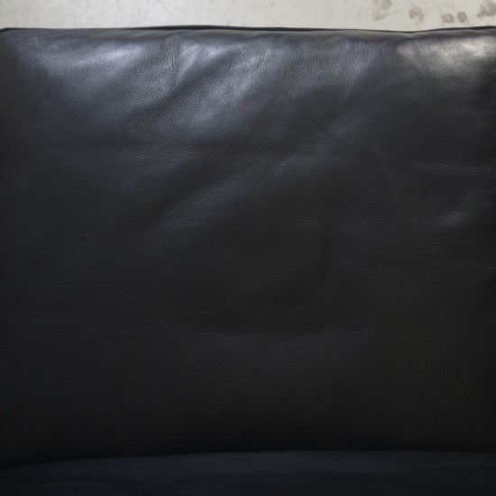 Børge Mogensen 2213 3.seater sofa in black leather 1985