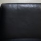Børge Mogensen 2213 3.seater sofa in black leather 1985