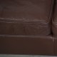 Børge Mogensen 2422 2.seater sofa in brown leather 1980s