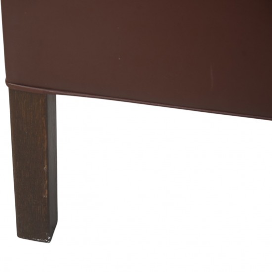 Børge Mogensen 2422 2.seater sofa in brown leather 1980s