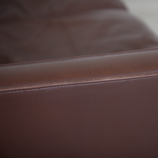 Børge Mogensen 2422 2.seater sofa in brown leather 1980s