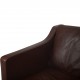 Børge Mogensen 2422 2.seater sofa in brown leather 1980s