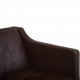 Børge Mogensen 2422 2.seater sofa in brown leather 1980s