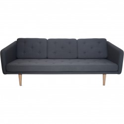 Børge Mogensen no1 3.personers sofa gråt Breeze Fusion stof 2017