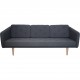 Børge Mogensen no1 3.personers sofa gråt Breeze Fusion stof 2017