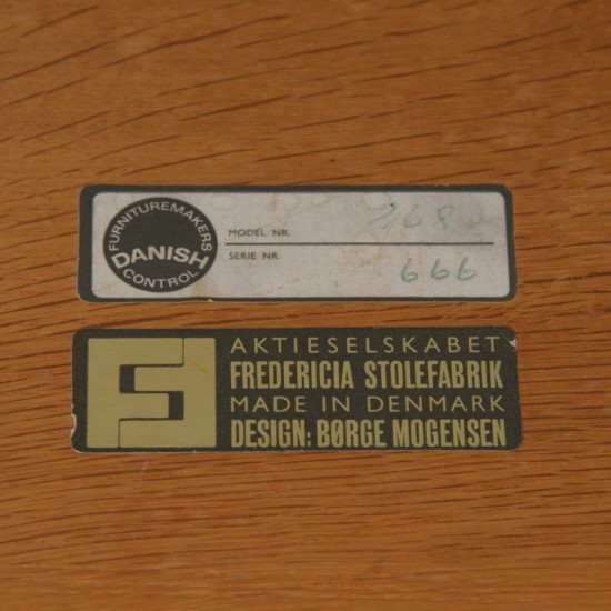 Børge Mogensen sofabord model 268 af eg 1966