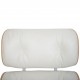 Charles Eames Lounge chair med ottoman i hvid læder 2010'erne