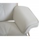 Charles Eames Lounge chair med ottoman i hvid læder 2010'erne