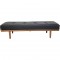 Hans Wegner GE19 daybed i sort læder 1960'erne