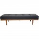 Hans Wegner GE19 daybed i sort læder 1960'erne