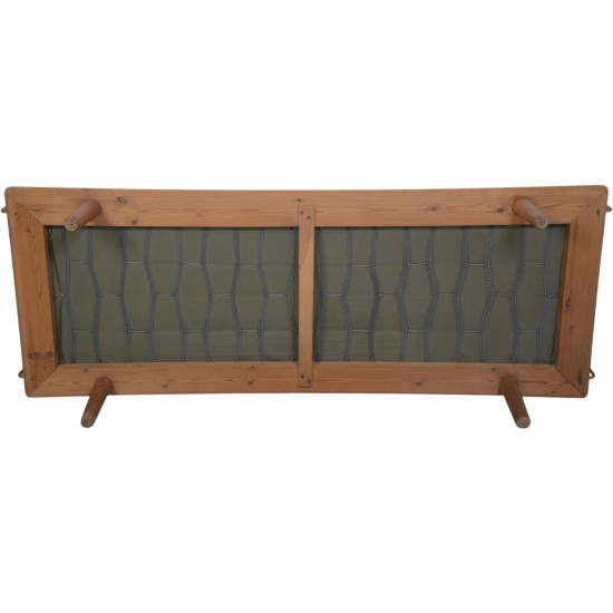 Hans Wegner GE19 daybed i sort læder 1960'erne