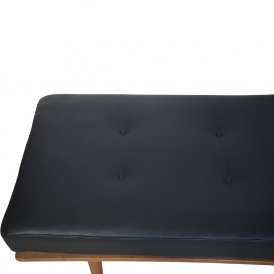 Hans Wegner GE19 daybed i sort læder 1960'erne