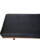 Hans Wegner GE19 daybed i sort læder 1960'erne