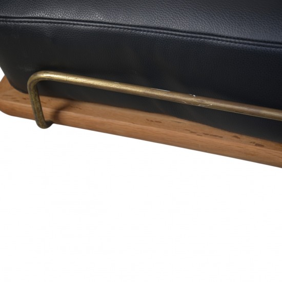Hans Wegner GE19 daybed i sort læder 1960'erne