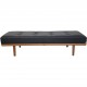 Hans Wegner GE19 daybed i sort læder 1960'erne