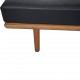 Hans Wegner GE19 daybed i sort læder 1960'erne
