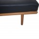Hans Wegner GE19 daybed i sort læder 1960'erne