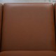 Hans Wegner GE290 3-personers sofa af eg og valnød med anilin læder 1990'erne