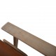 Hans Wegner GE290 3-personers sofa af eg og valnød med anilin læder 1990'erne