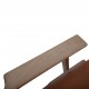 Hans Wegner GE290 3-personers sofa af eg og valnød med anilin læder 1990'erne