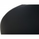 Hans Wegner CH468 Oculus chair reupholstered in black classic leather