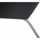 Hans Wegner CH468 Oculus chair reupholstered in black classic leather
