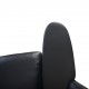 Hans Wegner CH468 Oculus chair reupholstered in black classic leather