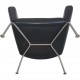 Hans Wegner CH445 Wing chair in black leather 1990s