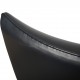 Hans Wegner CH445 Wing chair in black leather 1990s