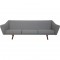 Illum Wikkelsø ML-90 3-personers sofa Nybetrukket med Hallingdal 130 stof 1960'erne