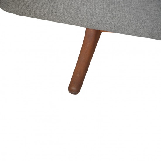 Illum Wikkelsø ML-90 3-personers sofa Nybetrukket med Hallingdal 130 stof 1960'erne
