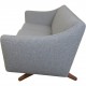 Illum Wikkelsø ML-90 3-personers sofa Nybetrukket med Hallingdal 130 stof 1960'erne