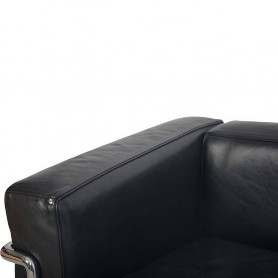 Le Corbusier LC2/3 3.personers sofa i sort Pelle læder 2000'erne