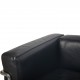 Le Corbusier LC2/3 3.personers sofa i sort Pelle læder 2000'erne