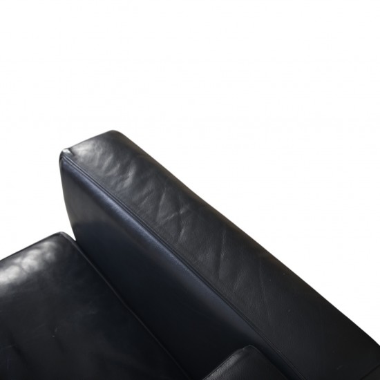 Le Corbusier LC2/3 3.personers sofa i sort Pelle læder 2000'erne