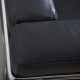 Le Corbusier LC2/3 3.personers sofa i sort Pelle læder 2000'erne
