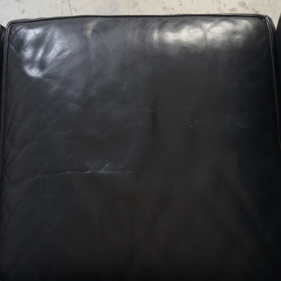 Le Corbusier LC2/3 3.personers sofa i sort Pelle læder 2000'erne