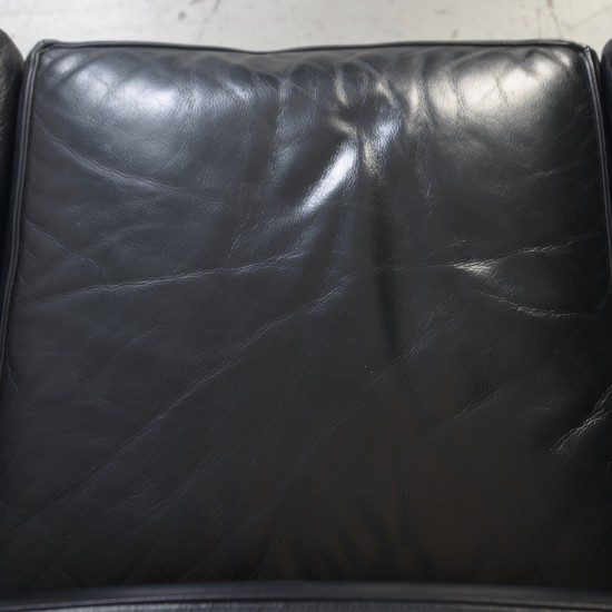 Le Corbusier LC2/3 3.personers sofa i sort Pelle læder 2000'erne