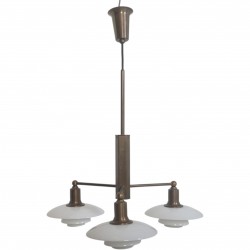 Poul Henningsen stammekrone lampe i bruneret messing 1997
